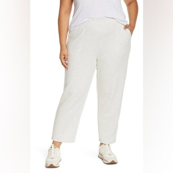 Madewell Pants - NWT Madewell MWL Airyterry Stitched Pocket Tapered Sweatpants Cream Size 2X
